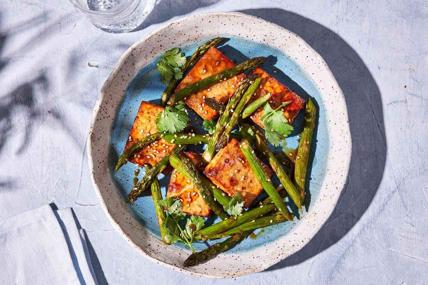 air-fryer-vegan-tofu-and-asparagus-scramble-recipe