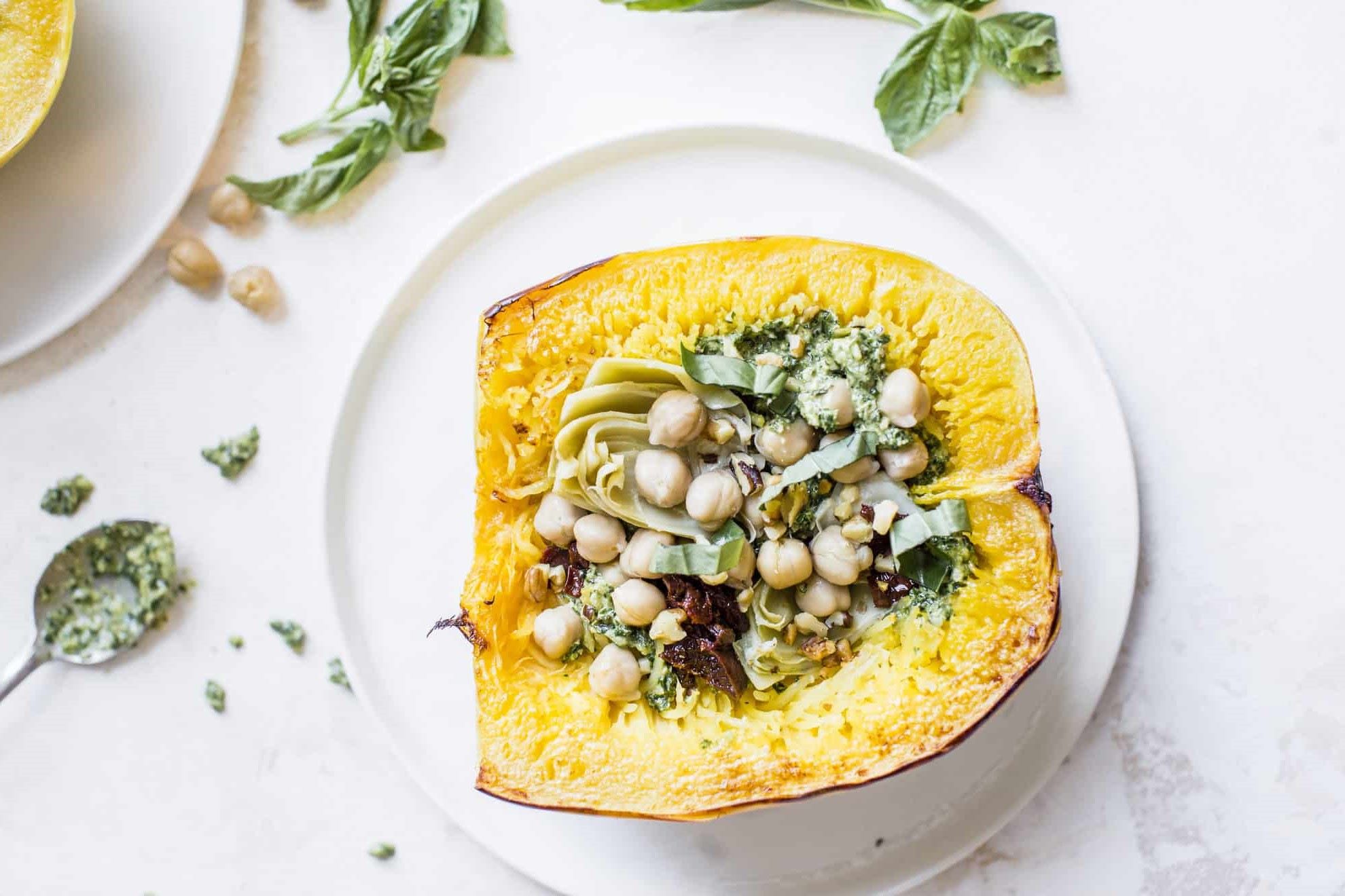 instant-pot-vegan-spaghetti-squash-with-pesto-recipe