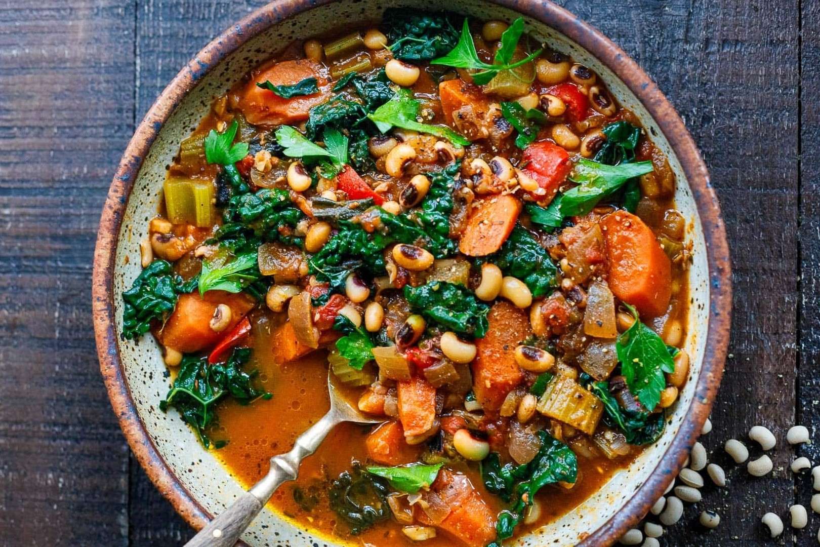 loaded-black-eyed-peas-spinach-and-vegetable-soup-recipe