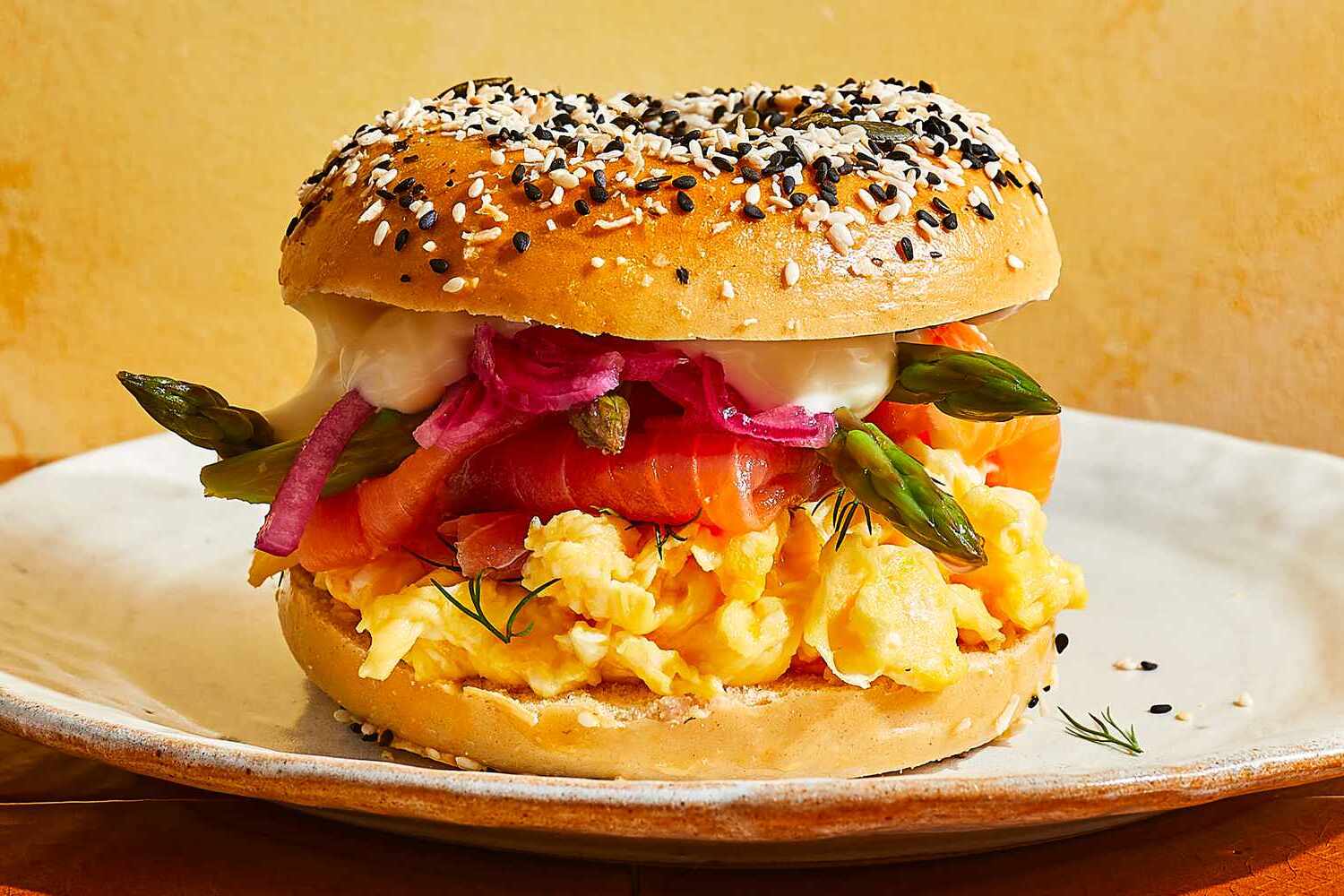 spring-veggie-bagel-sandwich-recipe