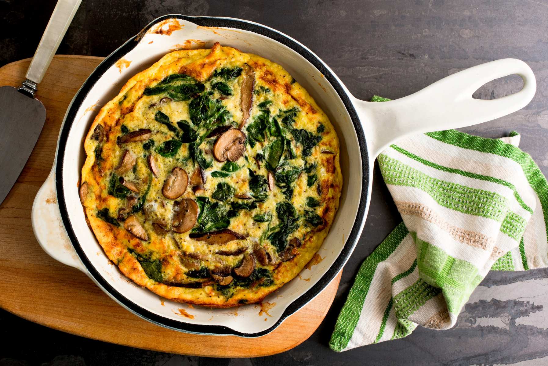 mushroom-spinach-frittata-recipe