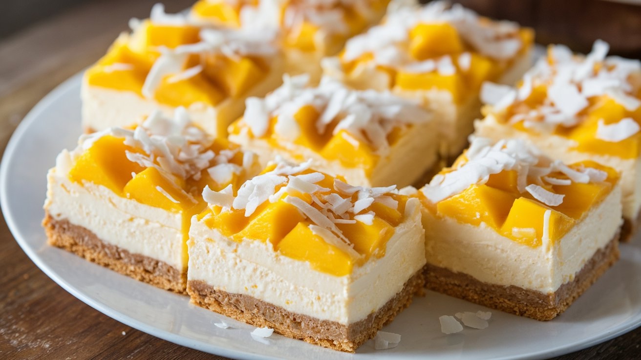 Mango Coconut Bars Recipe | Vegan Girls Guide